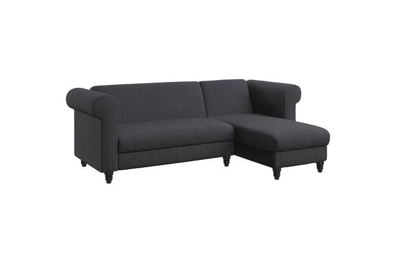 Bäddsoffa Felix II 241x154x83 cm, Antracit - 241x154x83 cm, Antracit - Möbler - Soffa - Bäddsoffa