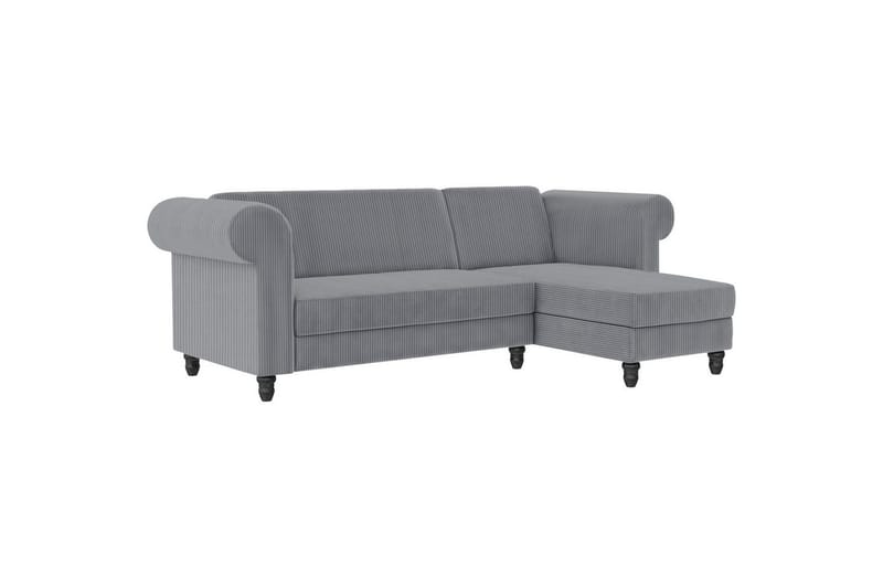 Bäddsoffa Felix II 241x154x83 cm, Grå - 241x154x83 cm, Grå - Möbler - Soffa - Bäddsoffa
