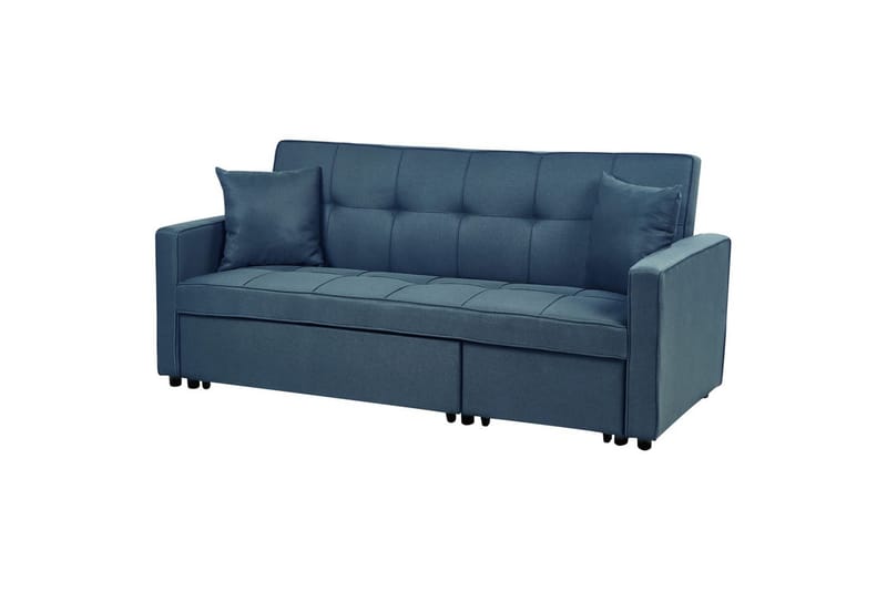 Bäddsoffa Glomma - Blå, Svart - Möbler - Soffa - Bäddsoffa