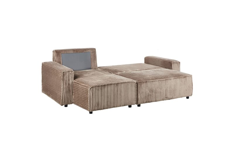 Bäddsoffa Högervänd Abacka - Brun, Svart - Möbler - Soffa - Bäddsoffa