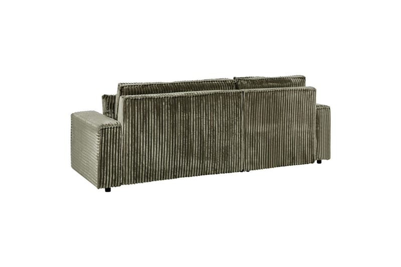 Bäddsoffa Högervänd Abacka - Grön, Svart - Möbler - Soffa - Bäddsoffa