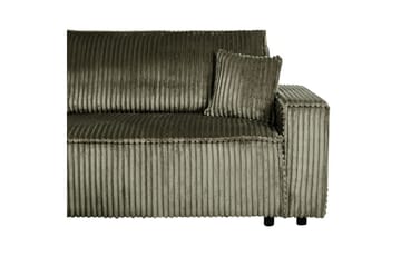 Bäddsoffa Högervänd Abacka - Grön, Svart - Möbler - Soffa - Bäddsoffa