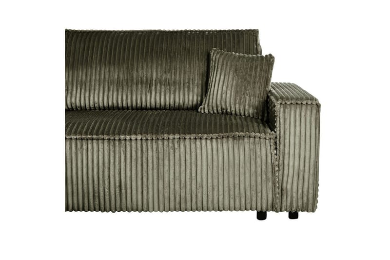 Bäddsoffa Högervänd Abacka - Grön, Svart - Möbler - Soffa - Bäddsoffa