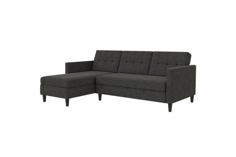 Bäddsoffa Hartford 213x153x82 cm, Antracit, Linnetyg Utseende (100% Polyester - 213x153x82 cm, Antracit, Linnetyg Utseende (100% Polyester - Möbler - Soffa - Bäddsoffa