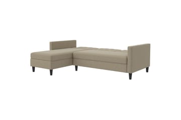 Bäddsoffa Hartford 213x153x82 cm, Cappuccino, Linnetyg Utseende (100% Polyester - 213x153x82 cm, Cappuccino, Linnetyg Utseende (100% Polyester - Möbler - Soffa - Bäddsoffa