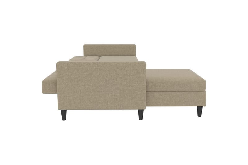 Bäddsoffa Hartford 213x153x82 cm, Cappuccino, Linnetyg Utseende (100% Polyester - 213x153x82 cm, Cappuccino, Linnetyg Utseende (100% Polyester - Möbler - Soffa - Bäddsoffa