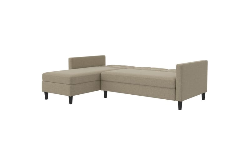 Bäddsoffa Hartford 213x153x82 cm, Cappuccino, Linnetyg Utseende (100% Polyester - 213x153x82 cm, Cappuccino, Linnetyg Utseende (100% Polyester - Möbler - Soffa - Bäddsoffa