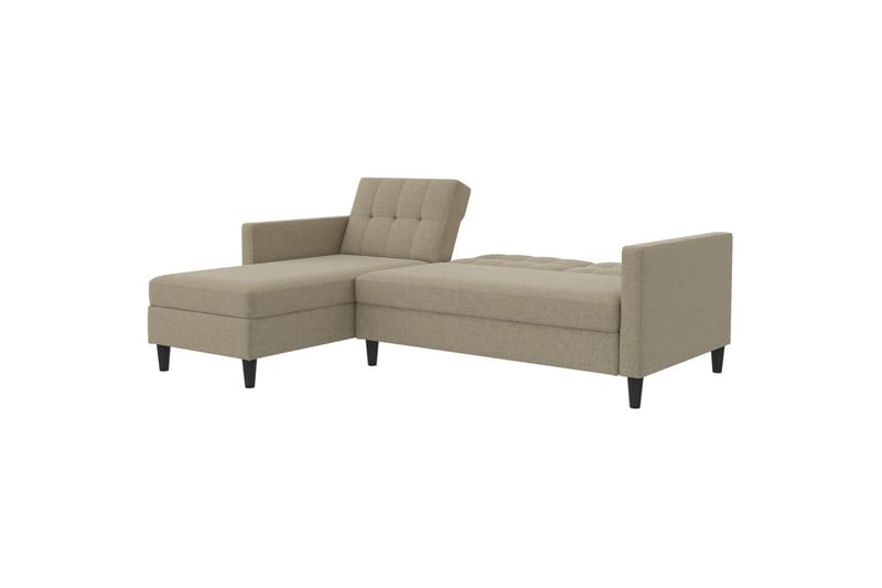 Bäddsoffa Hartford 213x153x82 cm, Cappuccino, Linnetyg Utseende (100% Polyester - 213x153x82 cm, Cappuccino, Linnetyg Utseende (100% Polyester - Möbler - Soffa - Bäddsoffa