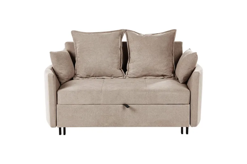 Bäddsoffa Hovin - Beige, svart - Möbler - Soffa - Bäddsoffa