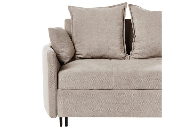 Bäddsoffa Hovin - Beige, svart - Möbler - Soffa - Bäddsoffa