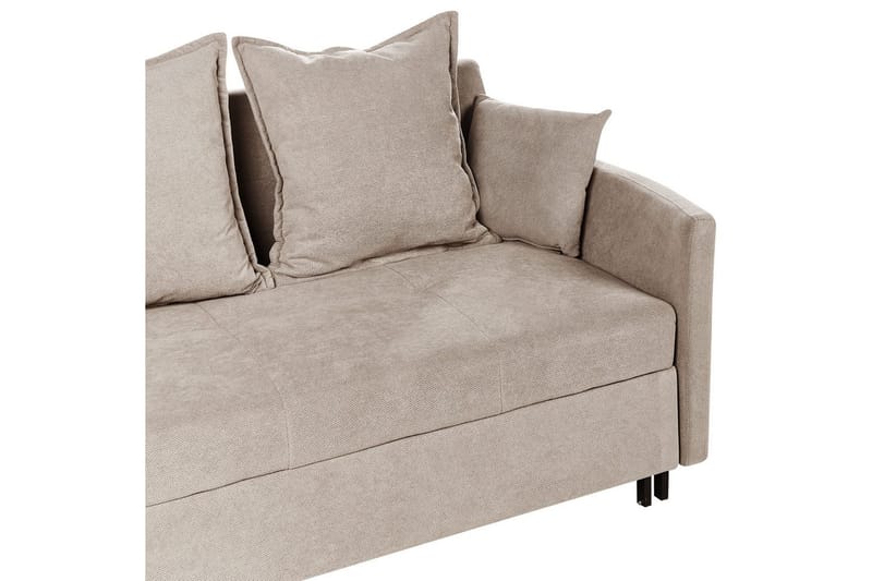 Bäddsoffa Hovin - Beige, svart - Möbler - Soffa - Bäddsoffa