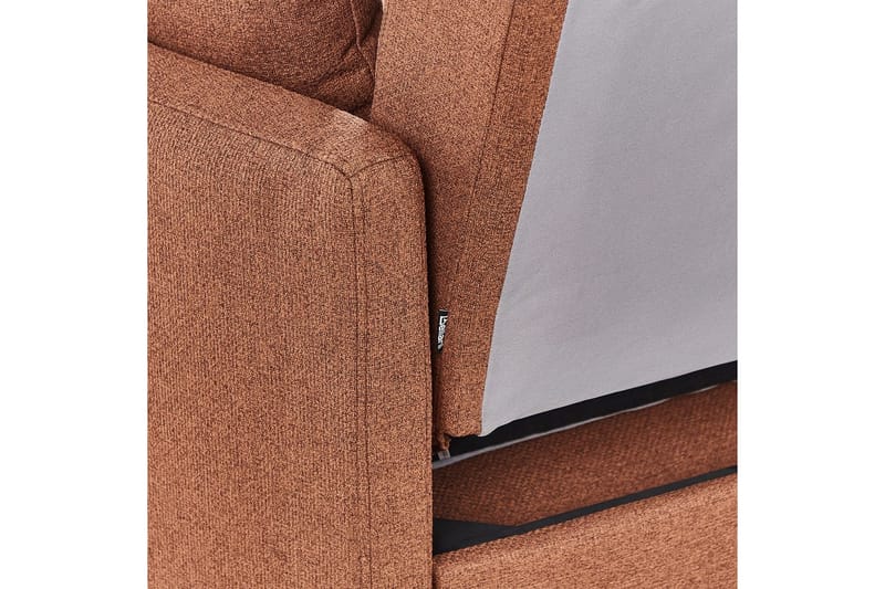 Bäddsoffa Hovin - Brun, Svart - Möbler - Soffa - Bäddsoffa