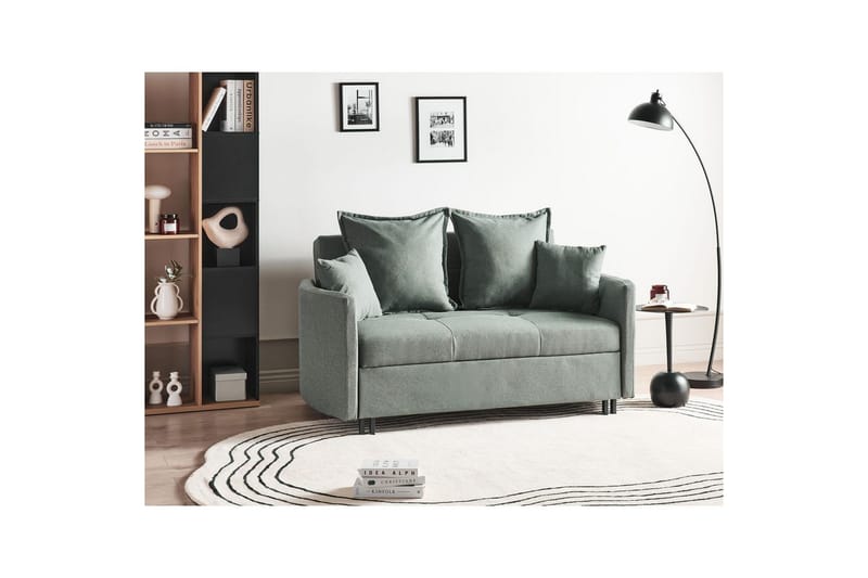 Bäddsoffa Hovin - Grön, Svart - Möbler - Soffa - Bäddsoffa