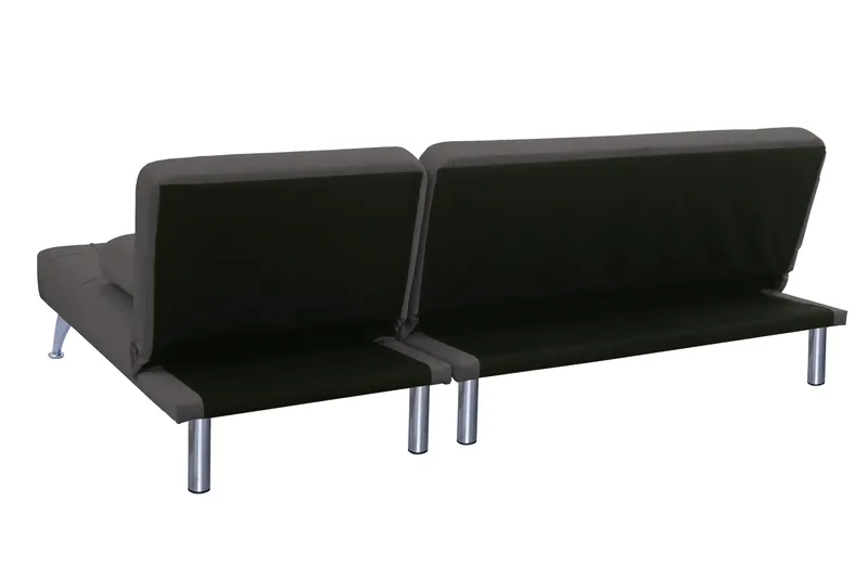 Bäddsoffa med divan brun sammet 198 cm - brun - Möbler - Soffa - Bäddsoffa