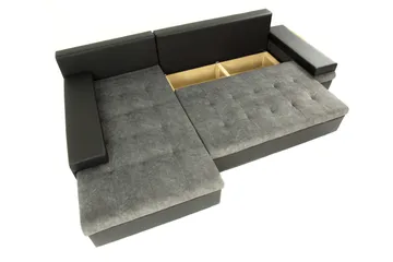 Bäddsoffa med divan - Gul - Möbler - Soffa - Bäddsoffa