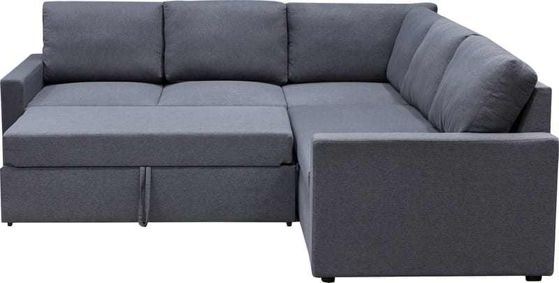 Bäddsoffa med förvaring - Grå - Hörnsoffa, Mörkgrå