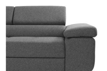 Bäddsoffa med schäslong - Brun - Möbler - Soffa - Bäddsoffa