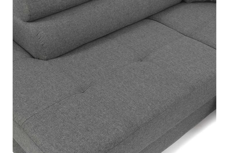 Bäddsoffa med schäslong - Grå - Möbler - Soffa - Bäddsoffa