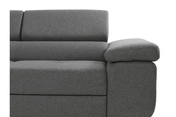 Bäddsoffa med schäslong - Grå - Möbler - Soffa - Bäddsoffa