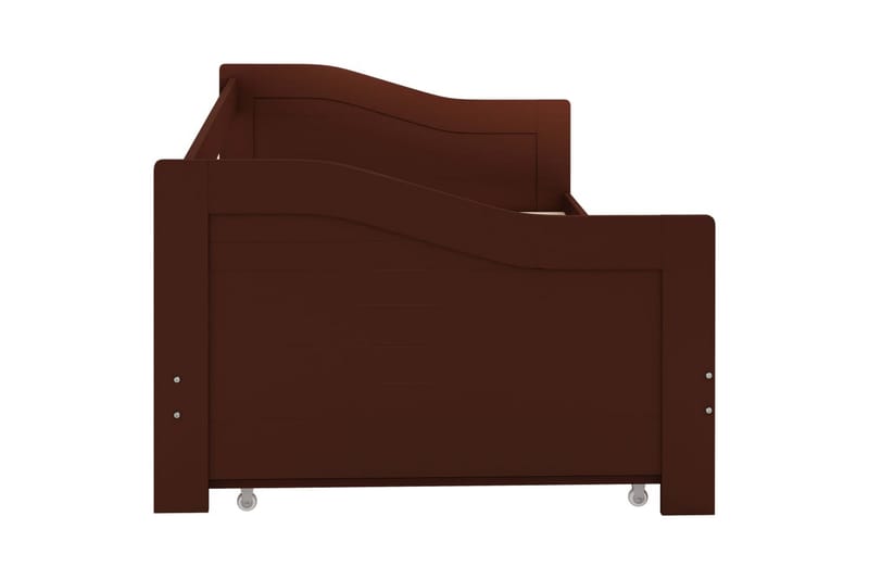 Bäddsoffa ram furu mörkbrun 90x200 cm - Brun - Möbler - Soffa - Bäddsoffa