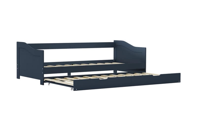 Bäddsoffa ram grå furu 90x200 cm - Grå - Möbler - Soffa - Bäddsoffa