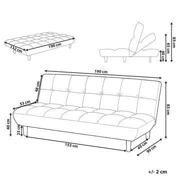 Bäddsoffa Risor - Blå - Möbler - Soffa - Bäddsoffa - Bäddsoffa 2 sits