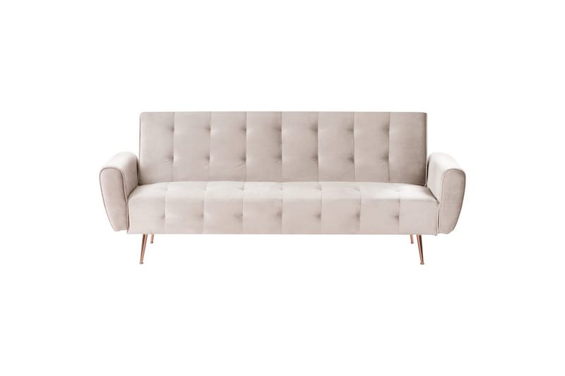 Bäddsoffa Selnes, Beige, koppar