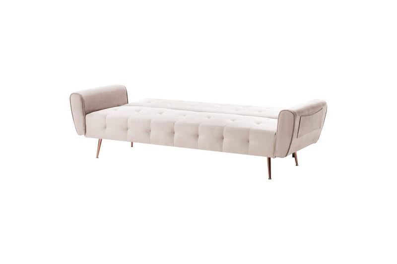 Bäddsoffa Selnes - Beige, koppar - Möbler - Soffa - Bäddsoffa
