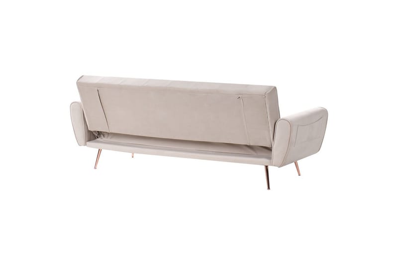 Bäddsoffa Selnes - Beige, koppar - Möbler - Soffa - Bäddsoffa