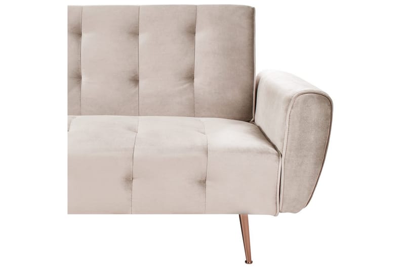 Bäddsoffa Selnes - Beige, koppar - Möbler - Soffa - Bäddsoffa