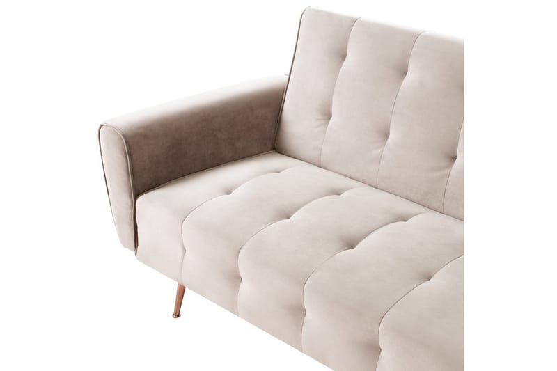 Bäddsoffa Selnes - Beige, koppar - Möbler - Soffa - Bäddsoffa