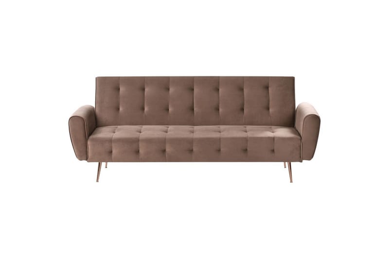 Bäddsoffa Selnes - Brun, koppar - Möbler - Soffa - Bäddsoffa