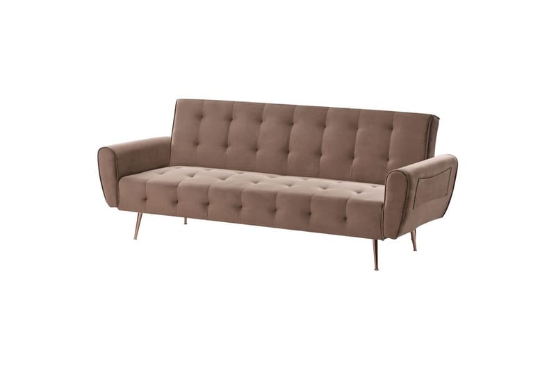 Bäddsoffa Selnes - Brun, koppar - Möbler - Soffa - Bäddsoffa