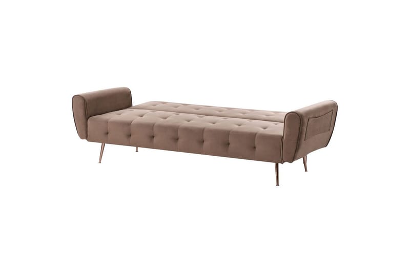 Bäddsoffa Selnes - Brun, koppar - Möbler - Soffa - Bäddsoffa