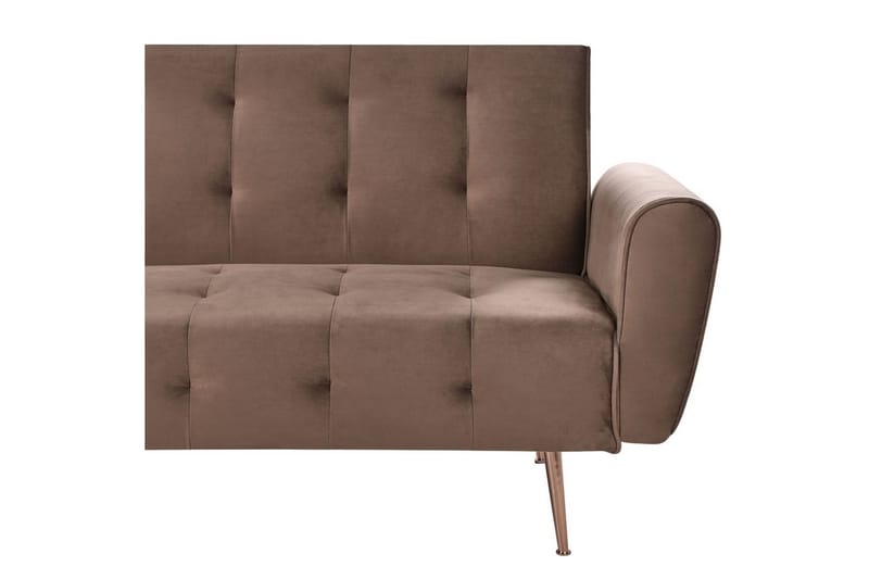 Bäddsoffa Selnes - Brun, koppar - Möbler - Soffa - Bäddsoffa