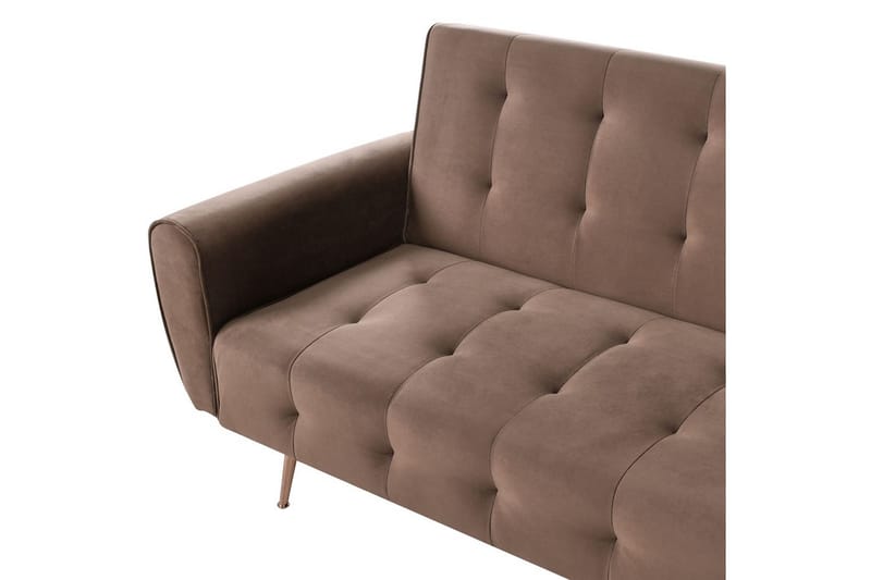 Bäddsoffa Selnes - Brun, koppar - Möbler - Soffa - Bäddsoffa