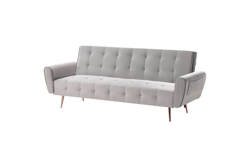 Bäddsoffa Selnes - Grå, koppar - Möbler - Soffa - Bäddsoffa