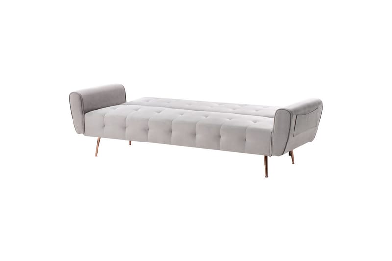Bäddsoffa Selnes - Grå, koppar - Möbler - Soffa - Bäddsoffa