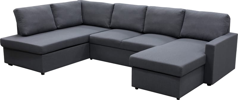 Bäddsoffa Tärnö U-modell - Mörkgrå - Möbler - Soffa - Bäddsoffa