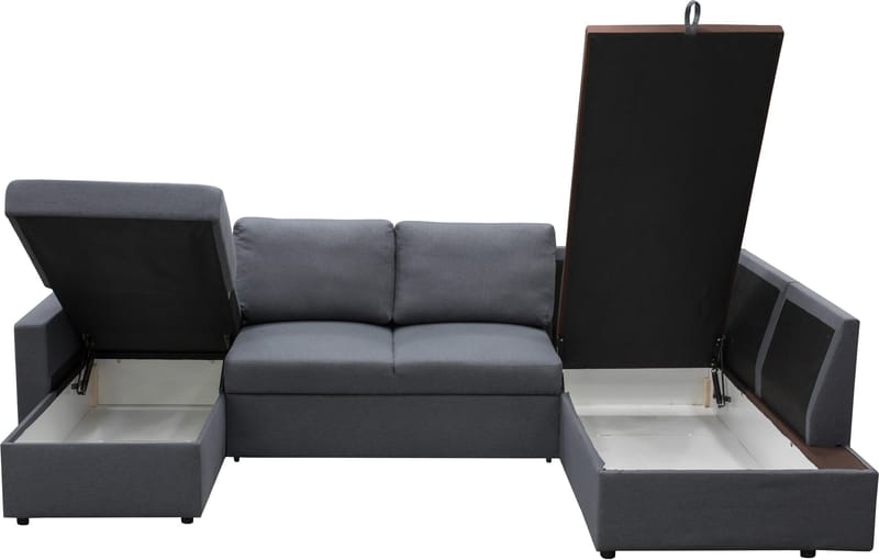 Bäddsoffa Tärnö U-modell - Mörkgrå - Möbler - Soffa - Bäddsoffa