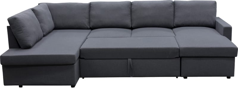 Bäddsoffa Tärnö U-modell - Mörkgrå - Möbler - Soffa - Bäddsoffa