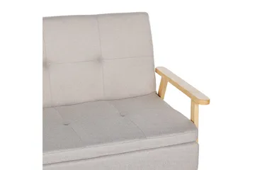 Bäddsoffa Tjorn - Beige, ljust trä, 185x110 cm - Möbler - Soffa - Bäddsoffa