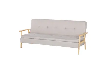 Bäddsoffa Tjorn - Beige, ljust trä, 185x110 cm - Möbler - Soffa - Bäddsoffa