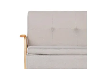 Bäddsoffa Tjorn - Beige, ljust trä, 185x110 cm - Möbler - Soffa - Bäddsoffa