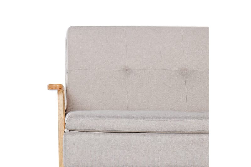 Bäddsoffa Tjorn - Beige, ljust trä, 185x110 cm - Möbler - Soffa - Bäddsoffa