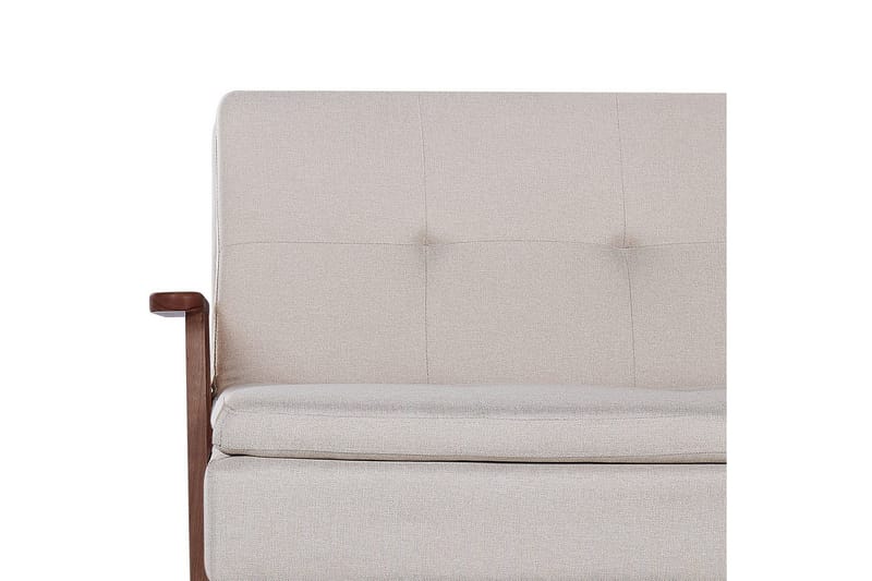 Bäddsoffa Tjorn - Beige, mörkt trä, 185x110 cm - Möbler - Soffa - Bäddsoffa