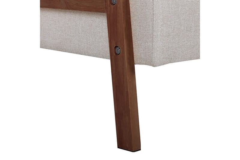 Bäddsoffa Tjorn - Beige, mörkt trä, 185x110 cm - Möbler - Soffa - Bäddsoffa