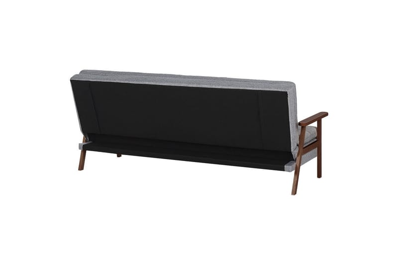 Bäddsoffa Tjorn - Ljusgrå, mörkt trä, 185x110 cm - Möbler - Soffa - Bäddsoffa