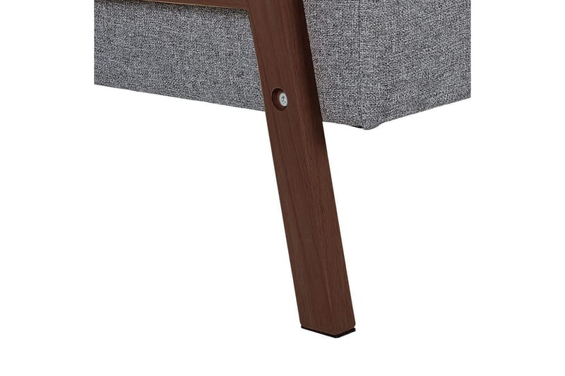 Bäddsoffa Tjorn - Ljusgrå, mörkt trä, 185x110 cm - Möbler - Soffa - Bäddsoffa