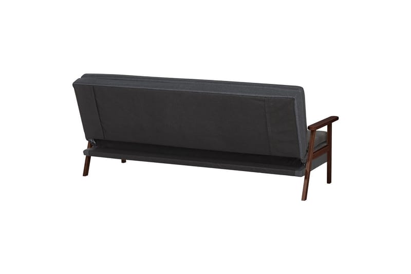 Bäddsoffa Tjorn - Mörkgrå, mörkt trä, 185x110 cm - Möbler - Soffa - Bäddsoffa